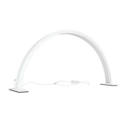 Shadowless LED Cosmetic Desk Lamp for Manicures White Curved Design