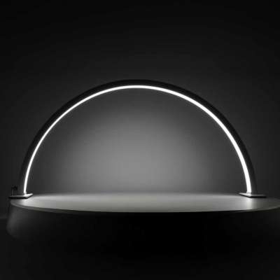 Shadowless LED Cosmetic Desk Lamp for Manicures White Curved Design
