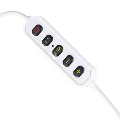 Shadowless LED Cosmetic Desk Lamp for Manicures White Curved Design