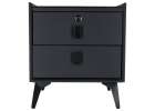 Smart Nightstand with Fingerprint Lock and Wireless Charging Black 4