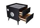 Smart Nightstand with Fingerprint Lock and Wireless Charging Black 7