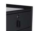 Smart Nightstand with Fingerprint Lock and Wireless Charging Black 11