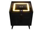 Smart Nightstand with Fingerprint Lock and Wireless Charging Black 13