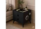 Smart Nightstand with Fingerprint Lock and Wireless Charging Black 11
