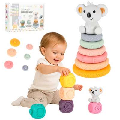 Soft sensory educational stacking pyramid blocks 13-piece set