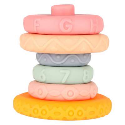 Soft sensory educational stacking pyramid blocks 13-piece set