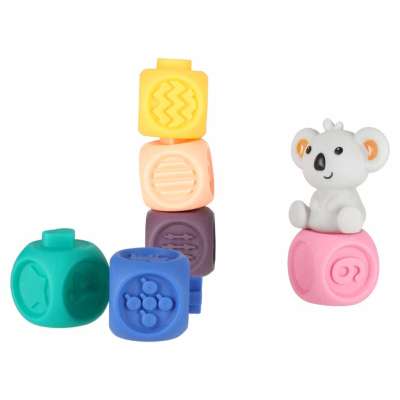 Soft sensory educational stacking pyramid blocks 13-piece set