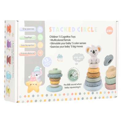 Soft sensory educational stacking pyramid blocks 13-piece set