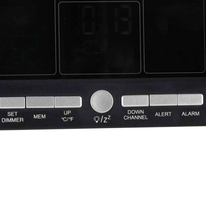 Stacja pogodowa pogody termometr higrometr zegar alarm USB