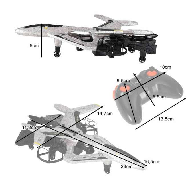 Syma P01 RC Drone LED 2.4GHz 360° Stunts Auto Takeoff Stabilization