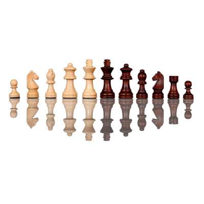 Szachy warcaby drewniane gra 2w1 31 cm