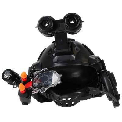 Tactical Commando Set for Kids Helmet Flashlight Sound Effects