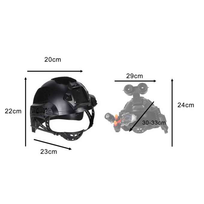 Tactical Commando Set for Kids Helmet Flashlight Sound Effects