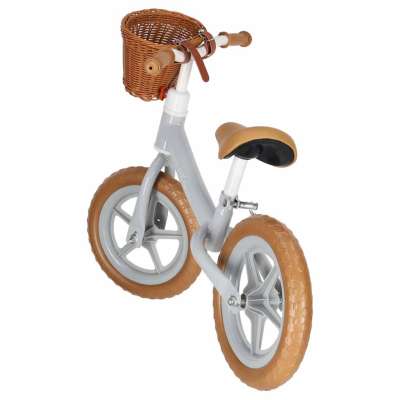 Trike Fix Balance Balance Bike with Basket Brown