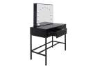 Vanity table with LED mirror 12-bulb lighting and drawers 2