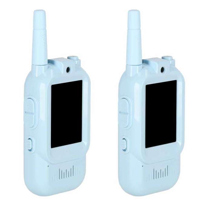 Walkie talkie krótkofalówki dla dzieci kamera funkcja wideo niebieskie