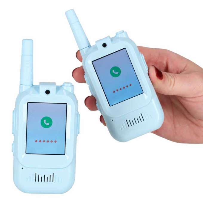 Walkie-talkies for kids with a camera and video function blue
