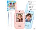 Walkie-talkies for kids with camera and video function blue and pink 1