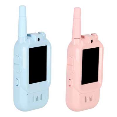 Walkie-talkies for kids with camera and video function blue and pink