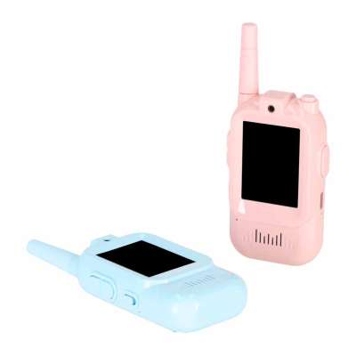 Walkie-talkies for kids with camera and video function blue and pink
