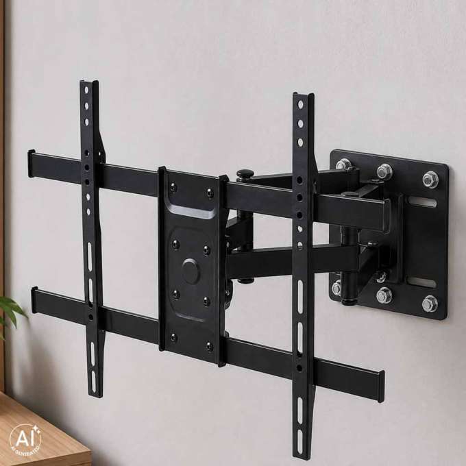 Wall-mounted TV mount adjustable universal TV bracket 32–85"