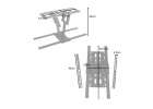 Wall-mounted TV mount adjustable universal TV bracket 32–85" 13