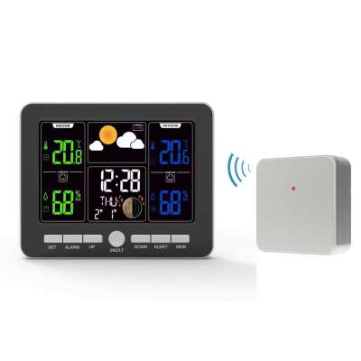 Weather station thermometer hygrometer clock alarm USB