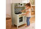 Wooden MDF children's kitchen with sound effects mint green 11