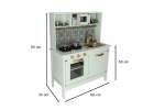 Wooden MDF children's kitchen with sound effects mint green 15