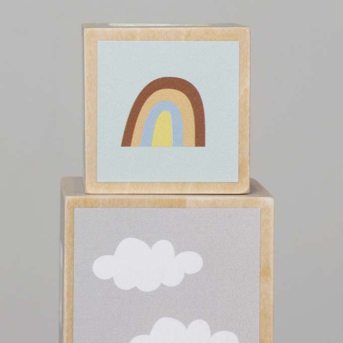 Wooden Shape Sorter Pyramid Tower Educational Puzzle