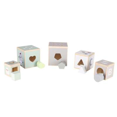 Wooden Shape Sorter Pyramid Tower Educational Puzzle