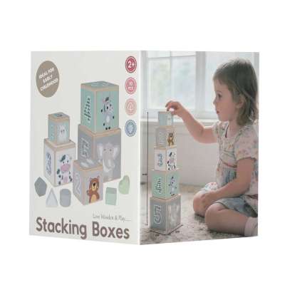 Wooden Shape Sorter Pyramid Tower Educational Puzzle