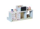 Wooden café and bakery for kids coffee machine cupcakes ice cream desserts 4