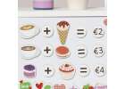 Wooden café and bakery for kids coffee machine cupcakes ice cream desserts 8