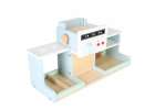 Wooden café and bakery for kids coffee machine cupcakes ice cream desserts 4