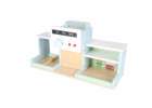 Wooden café and bakery for kids coffee machine cupcakes ice cream desserts 5