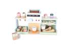 Wooden café and bakery for kids coffee machine cupcakes ice cream desserts 8