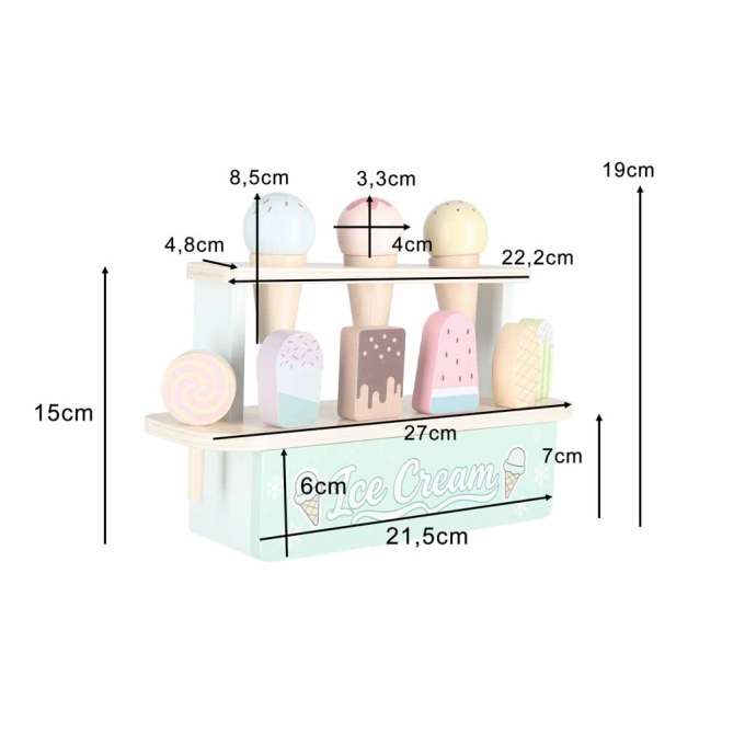 Wooden ice cream stand for kids ice cream stall ice cream shop ice cream