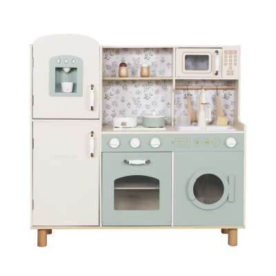 Wooden kitchen water tap sounds lights 90cm green