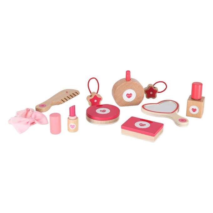 Wooden makeup set for girls makeup beauty products and accessories