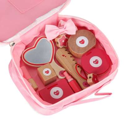 Wooden makeup set for girls makeup beauty products and accessories