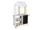 Wooden market stall food truck with a wheeled ice cube maker 11