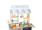 Wooden market stall food truck with a wheeled ice cube maker 9