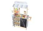 Wooden market stall food truck with a wheeled ice cube maker 7