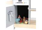 Wooden market stall food truck with a wheeled ice cube maker 21