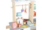 Wooden market stall food truck with a wheeled ice cube maker 19