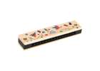 Wooden musical instruments for children triangle drumsticks harmonica grater 6