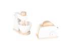 Wooden toy toaster coffee maker and mixer set a kitchen appliance set for kids 3