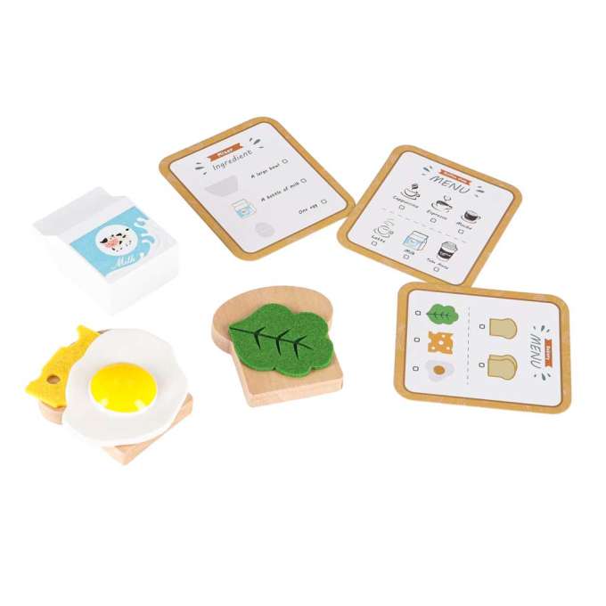 Wooden toy toaster coffee maker and mixer set a kitchen appliance set for kids
