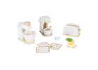 Wooden toy toaster coffee maker and mixer set a kitchen appliance set for kids 2
